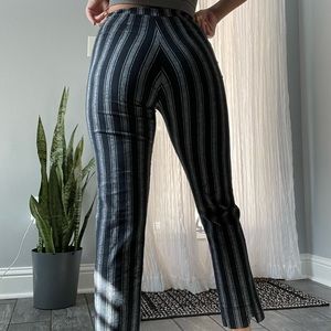 Brandy Melville black & gray striped pants
